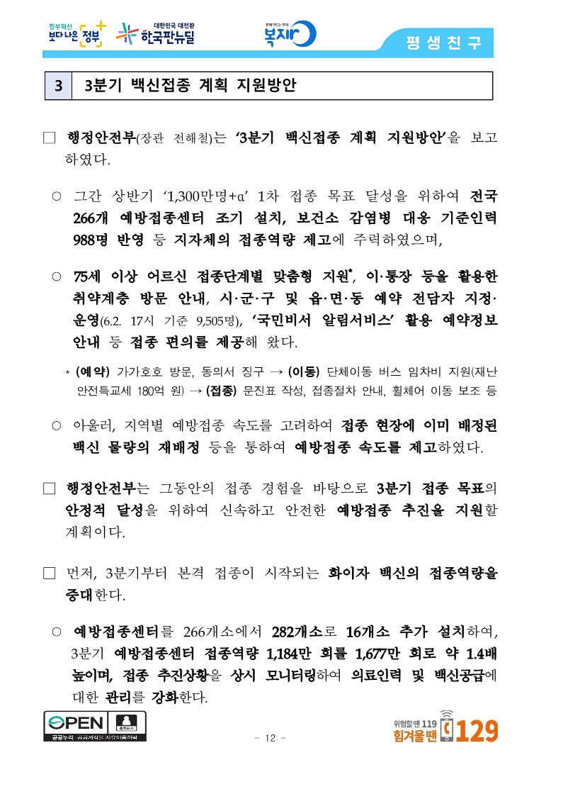 [관계부처합동] 상반기 접종목표 1,300만 명 조기 달성, 6월 말 최대 1,400만 명 달성 전망_12.jpg